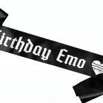 Birthday Emo Sash Decorit Party Favor Lightweight-0