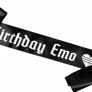 Birthday Emo Sash Decorit Party Favor Lightweight-0