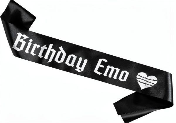 Birthday Emo Sash Decorit Party Favor Lightweight-0