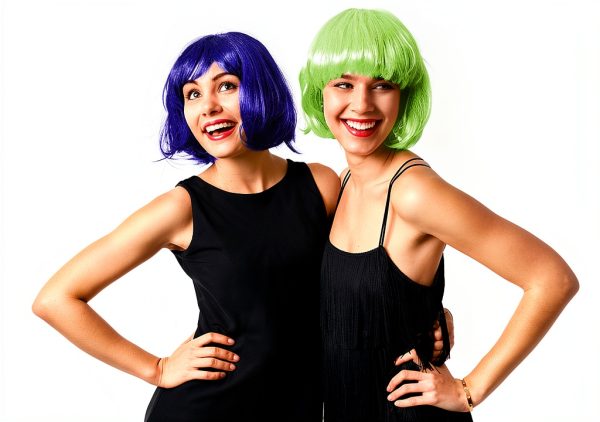 Sterling James Neon Wigs Bachelorette Party Supplies Multi-3