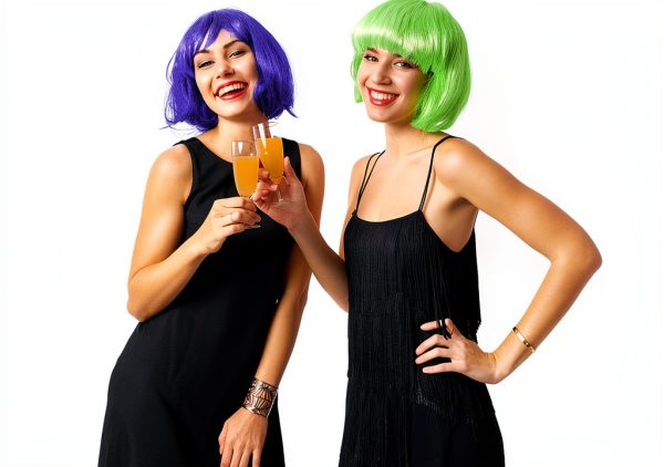 Sterling James Neon Wigs Bachelorette Party Supplies Multi-1