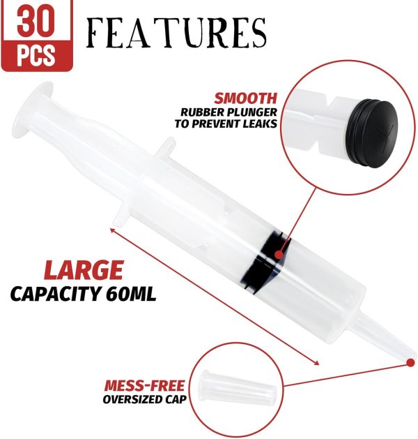 Hiwu Jello Shot Syringe 60ml Food Grade Plastic-1