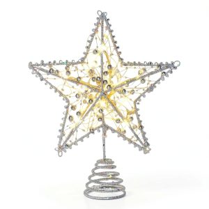 Christmas Tree Topper Star Emopeak Iron Classic-0