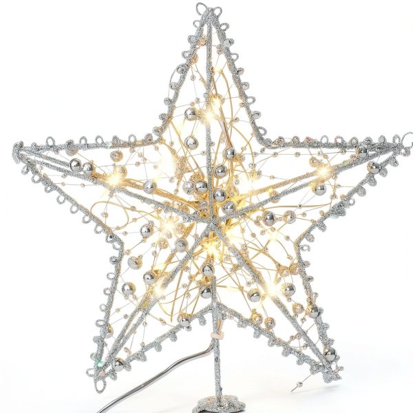 Christmas Tree Topper Star Emopeak Iron Classic-3