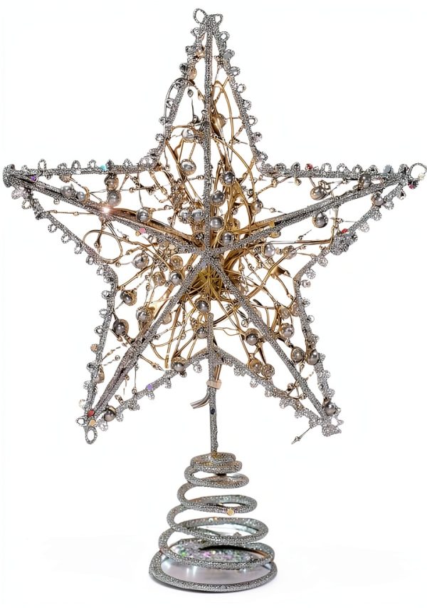 Christmas Tree Topper Star Emopeak Iron Classic-2