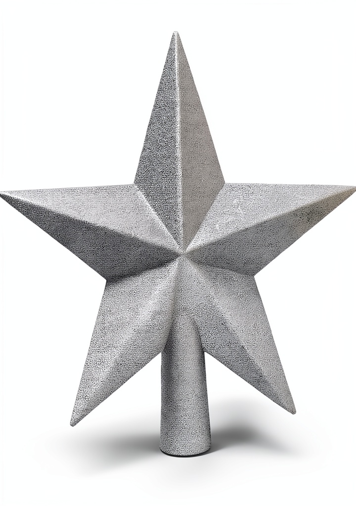 Aneco Christmas star topper on a decorated tree