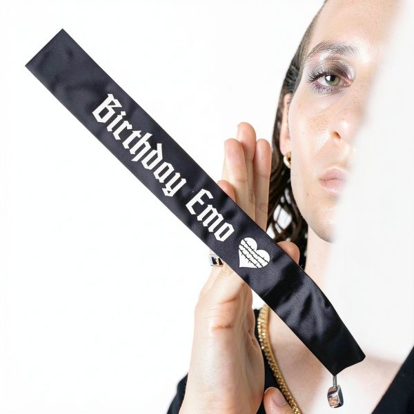 Birthday Emo Sash Decorit Party Favor Lightweight-1