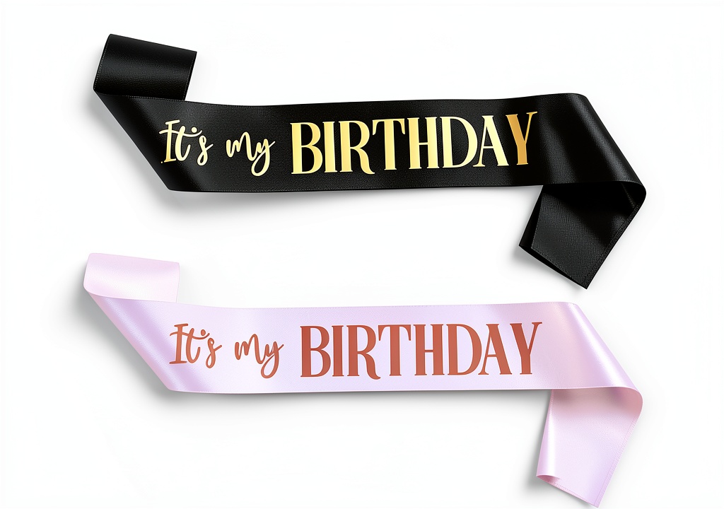Xthrotsenk Birthday Sash displayed on a person at a party