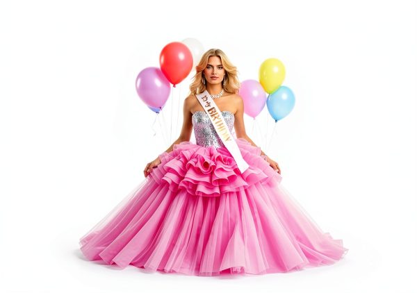Xthrotsenk Birthday Sash Satin Fabric Fun Design Party-5
