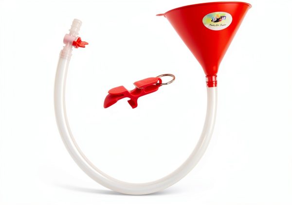 Party Like Sophia Beer Bong Red Premium Polypropylene Funnel-0