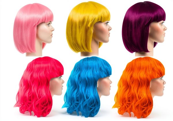 Sterling James Neon Wigs Bachelorette Party Supplies Multi-0