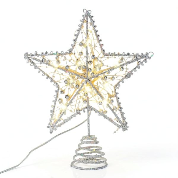 Christmas Tree Topper Star Emopeak Iron Classic-1