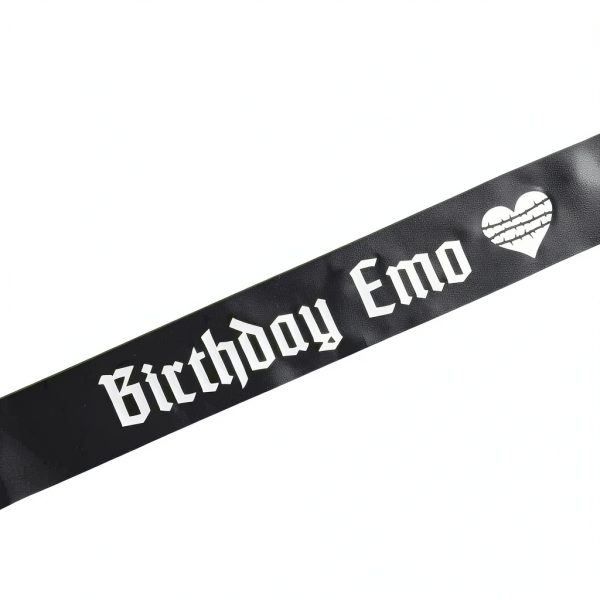 Birthday Emo Sash Decorit Party Favor Lightweight-5