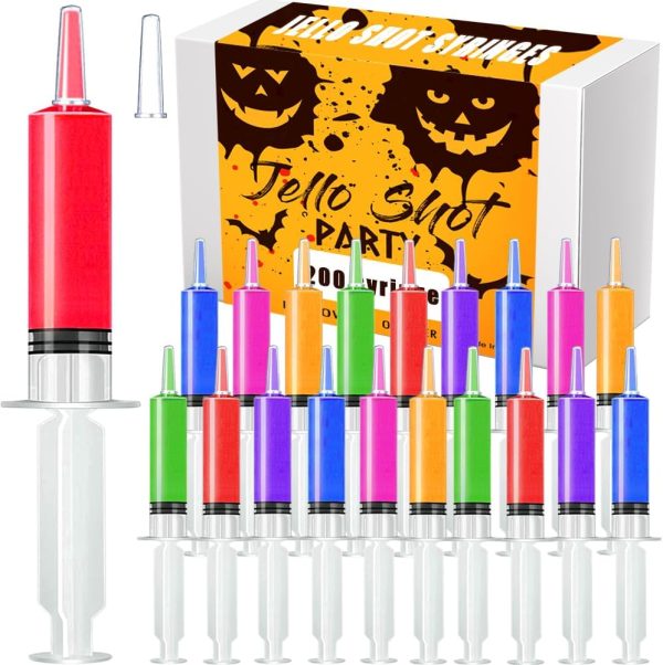 PISSION Jello Shot Syringes BPA Free 20mL Party Supplies-0