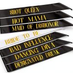 Bachelorette Sash Phogary Gold Polyester Style-0