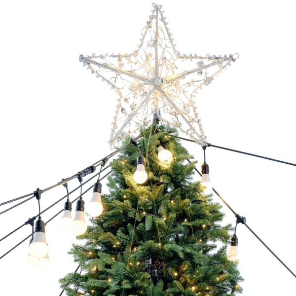 Christmas Tree Topper Star Emopeak Iron Classic-5