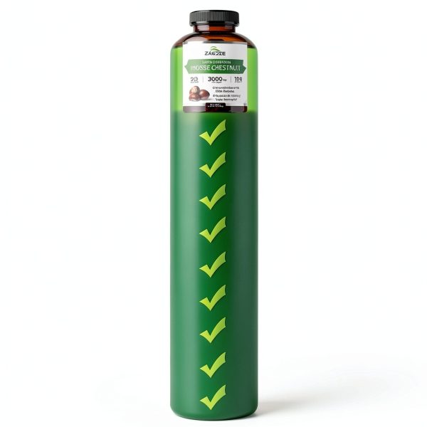 Horse Chestnut Extract Zazzee 3000mg 20% Aescins 120 Vegan Caps-8