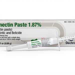 Ivermectin Paste 1.87% Dechra Horse Dewormer Apple Flavor Syringe Dose-0