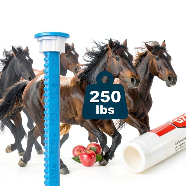 Ivermectin Equine Paste 1.87% Apple Dewormer for Horses 6-Pack QZQAB-4