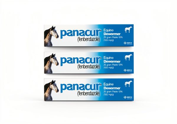 PANACUR Dewormer Horse Paste 10% 3 Pack 100mg Each-0