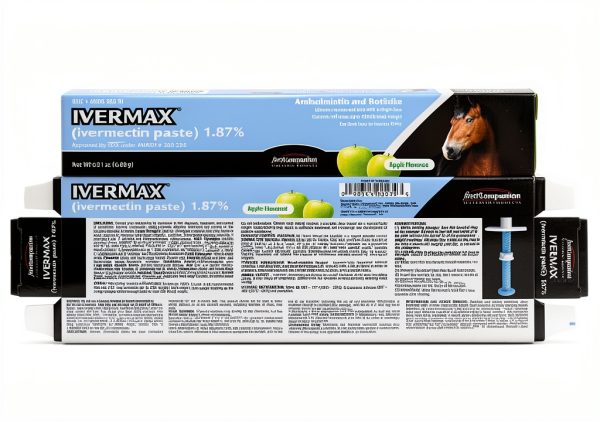 Ivermax Apple Flavored Ivermectin Equine Paste Dewormer 2 Pack-0
