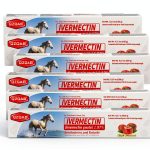 Ivermectin Equine Paste 1.87% Apple Dewormer for Horses 6-Pack QZQAB-0